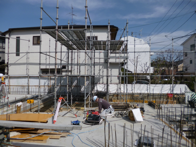 西宮市O邸　基礎工事が終わりました